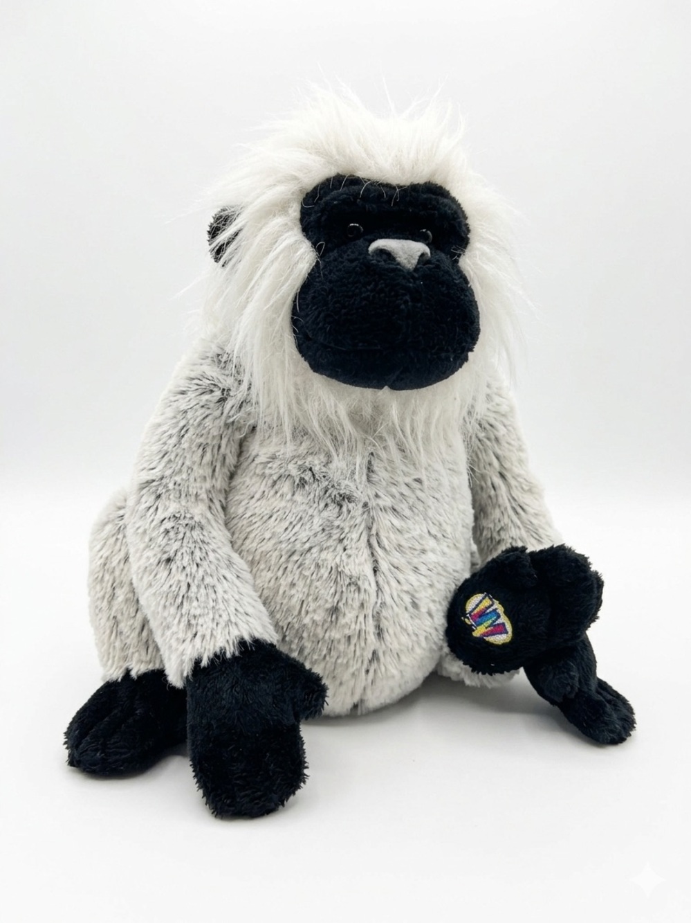 Ganz Webkinz Grey Langur Monkey HM226 Plush White Stuffed Animal Toy No Code